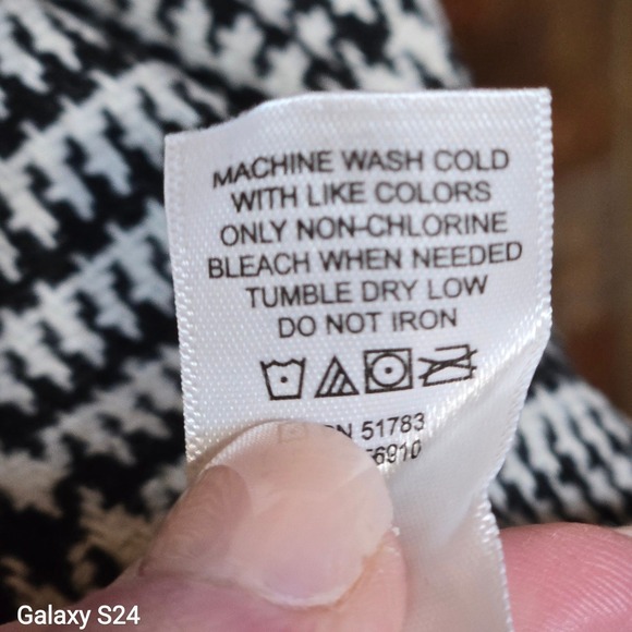 Maurices Black White Houndstooth Plaid Blazer Coatigan Jacket Plus Size 3X - Picture 5 of 8